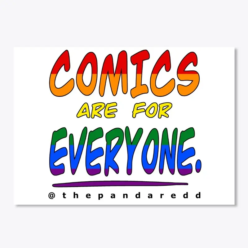 Rainbow Pride "Comics Are for Everyone"